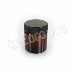 Euro Joe 30 Ml Round Ointment Jar, Brown Glass